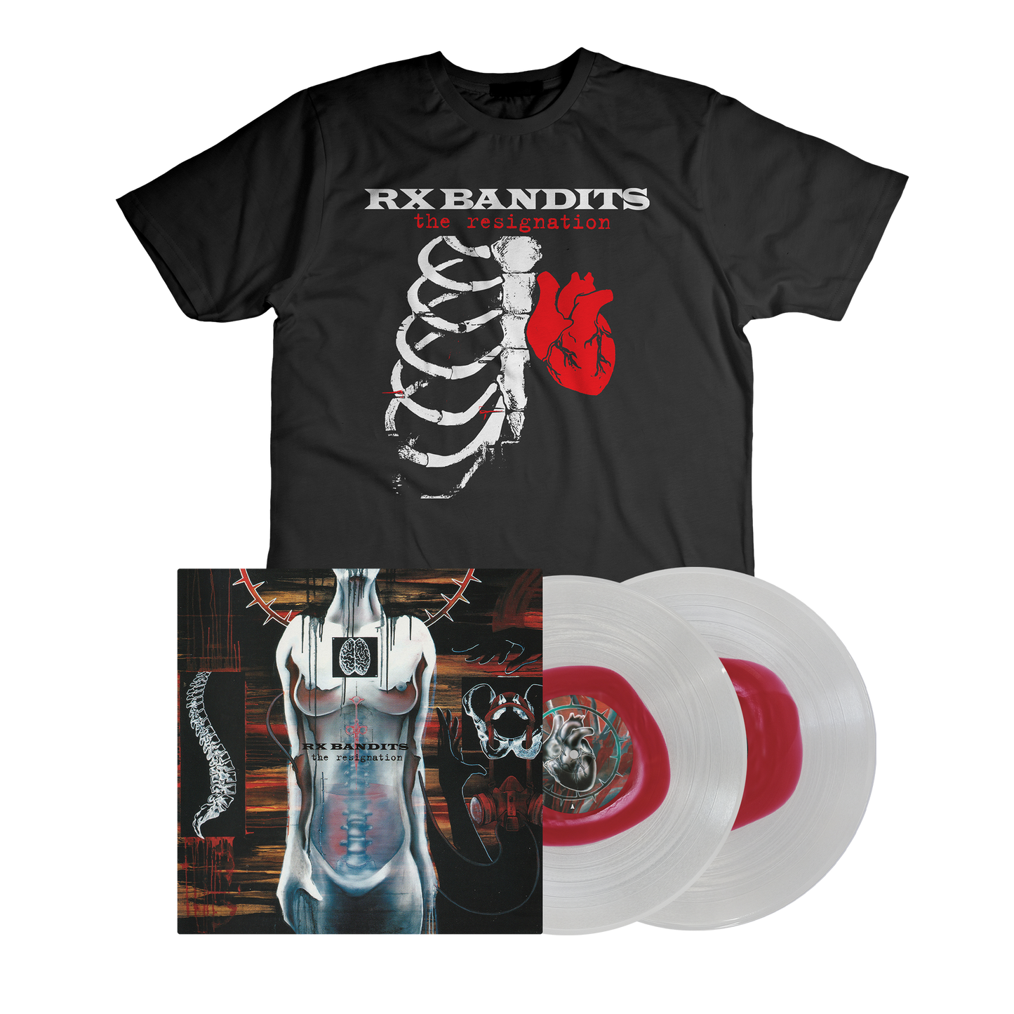 Rx Bandits - “The Resignation” Color In Color Double Vinyl + T-Shirt